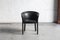 Black Leather Side Chair, Italy, 1980s 3