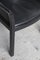 Black Leather Side Chair, Italy, 1980s, Image 12