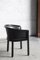 Black Leather Side Chair, Italy, 1980s 6