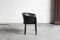 Black Leather Side Chair, Italy, 1980s 5