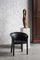 Black Leather Side Chair, Italy, 1980s 2