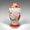 Vintage Japanese Flower Kutani Vase in Ceramic & Baluster, 1930s 5
