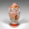 Vintage Japanese Flower Kutani Vase in Ceramic & Baluster, 1930s 2