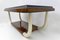 Italian Art Deco Walnut and Top Glass Dining Table, 1930s 7