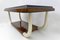 Italian Art Deco Walnut and Top Glass Dining Table, 1930s, Image 7