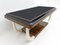 Italian Art Deco Walnut and Top Glass Dining Table, 1930s, Image 4