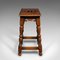 English Oak Vergers Stool, 1900s, Image 4