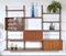 Danish Modular Teak 3-Bay Royal System Wall Unit Shelving Desk by Poul Cadovius, Set of 15, Image 5