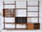 Danish Modular Teak 3-Bay Royal System Wall Unit Shelving Desk by Poul Cadovius, Set of 15 4