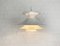 Lámpara colgante Radius en blanco de Erik Balslev para Fog & Morup, años 70, Imagen 6