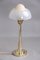 Danish Table Lamp in Brass & Glass from Fog and Mørup, 1920s, Image 3