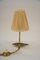 Lampada da tavolo con paralume in tessuto di Rupert Nikoll, Vienna, anni '50, Immagine 6