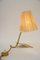Lampada da tavolo con paralume in tessuto di Rupert Nikoll, Vienna, anni '50, Immagine 5