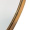 Mid-Century French Classic Oval Mirror with Bronze Frame, 1960s, Image 2