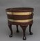 18th Century Mahogany and Brass Bound Oval Wine Cooler with Stand, 1770s, Set of 2, Image 4