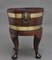 18th Century Mahogany and Brass Bound Oval Wine Cooler with Stand, 1770s, Set of 2 8
