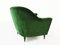 Sofá curvado de terciopelo verde bosque de Ico & Luisa Parisi para Ariberto Colombo, Italia, 1951, Imagen 9