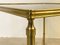 Coffee Table in Brass and Glass, 1970s 9