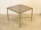 Coffee Table in Brass and Glass, 1970s 4