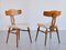 Dining Chairs in Oak & Bouclé by Henning Kjærnulf, Denmark, 1950s, Set of 8 6