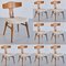 Dining Chairs in Oak & Bouclé by Henning Kjærnulf, Denmark, 1950s, Set of 8, Image 2