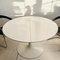 Round Extendable White Tulip Dining Table by Maurice Burke for Arkana, 1960s 5