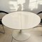 Round Extendable White Tulip Dining Table by Maurice Burke for Arkana, 1960s, Image 5