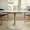 Round Extendable White Tulip Dining Table by Maurice Burke for Arkana, 1960s 6