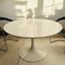 Round Extendable White Tulip Dining Table by Maurice Burke for Arkana, 1960s, Image 9