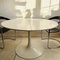 Round Extendable White Tulip Dining Table by Maurice Burke for Arkana, 1960s 1