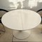 Round Extendable White Tulip Dining Table by Maurice Burke for Arkana, 1960s 4