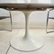 Round Extendable White Tulip Dining Table by Maurice Burke for Arkana, 1960s 7