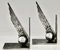 Art Deco Wrought Iron Wing Bookends by Edgar Brandt, 1930, Set of 2 9