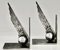 Art Deco Wrought Iron Wing Bookends by Edgar Brandt, 1930, Set of 2, Image 9