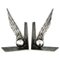 Art Deco Wrought Iron Wing Bookends by Edgar Brandt, 1930, Set of 2 1