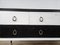 Black White Lacquered Chest with Glass Top and Brass Handles, 1960 16