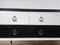 Black White Lacquered Chest with Glass Top and Brass Handles, 1960, Image 16