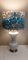 Lampada da tavolo vintage con colonna in ottone e vetro bianco, anni '70, Immagine 6