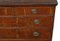 Antique Crossbanded Walnut and Oak Chest of Drawers 5