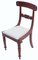 Antique William IV Mahogany Dining Chairs, 1835, Set of 4 3