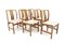 Scandinavian Walnut Chairs, 1960, Set of 6 1