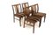 Chaises Scandinaves en Noyer, 1960, Set de 4 1