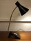 Lámpara de escritorio escandinava con cuello de cisne de latón, años 50, Imagen 10
