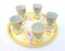 Art Deco Egg Serving Set with 5 Cups, Set of 6 1