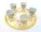 Art Deco Egg Serving Set with 5 Cups, Set of 6, Image 1