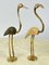 Italienische Flamingos aus Messing & Marmor, 1950er, 2er Set 11