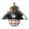 Lámpara colgante industrial vintage de hierro fundido y esmaltado en negro, Imagen 2