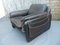 DS-61 Armchair in Leather with Newspaper Folder and White Seams from de Sede 14
