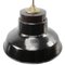 Lámpara colgante industrial vintage de baquelita, latón y esmalte negro, Imagen 3