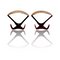 Mid-Century Wandregale, 2er Set 5